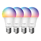 Set 4 becuri smart Wi-Fi, RGB, intensitate ajustabila, 2700-6500K, 806 lm, E27 - TP-Link Tapo TapoL530E(4-pack)
