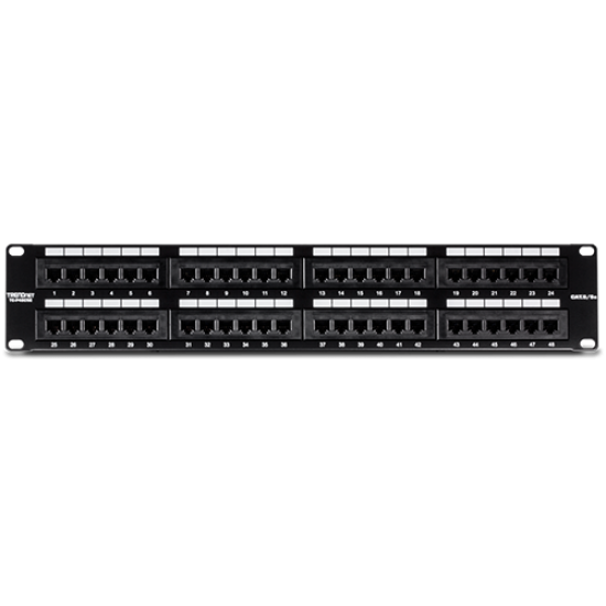 TC-P48C5E | TRENDnet | Patch Panel 48 porturi RJ45 UTP 19, Cat5/5e - TRENDnet TC-P48C5E Patch Panel 48 porturi RJ45 UTP 19, Cat5/5e - TRENDnet TC-P48C5E