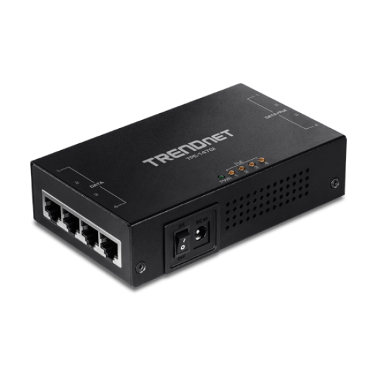 TPE-147GI | TRENDnet | Injector Gigabit 4 x PoE+, putere 65W - TRENDnet TPE-147GI Injector Gigabit 4 x PoE+, putere 65W - TRENDnet TPE-147GI