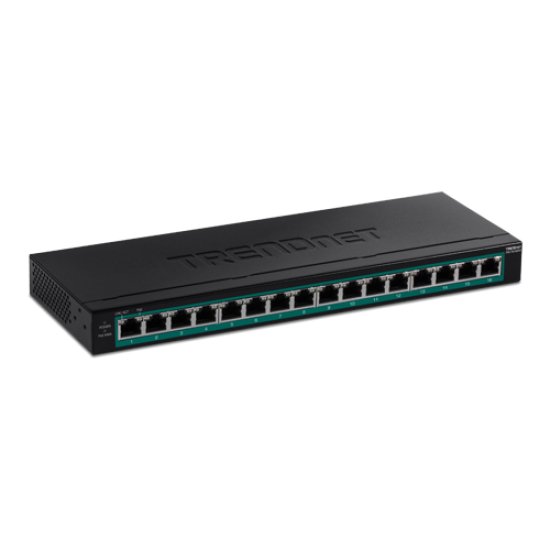 TPE-TG160H | TRENDnet | Switch 16 porturi Gigabit PoE/PoE+ 123W - TRENDnet TPE-TG160H Switch 16 porturi Gigabit PoE/PoE+ 123W - TRENDnet TPE-TG160H