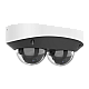 Dual Chanal - Camera IP, 2 x 4MP, lentila 2.8mm, IR 30m, Mic., Alarma, PoE, IK10 - UNV IPC3224SS-ADF28K-I1