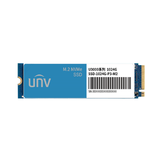SSD-1024G-P3-M2 | UNIVIEW | Unitate stocare SSD 1024GB, M.2, PCIe3 NVMe U3000 - UNV SSD-1024G-P3-M2 Unitate stocare SSD 1024GB, M.2, PCIe3 NVMe U3000 - UNV SSD-1024G-P3-M2