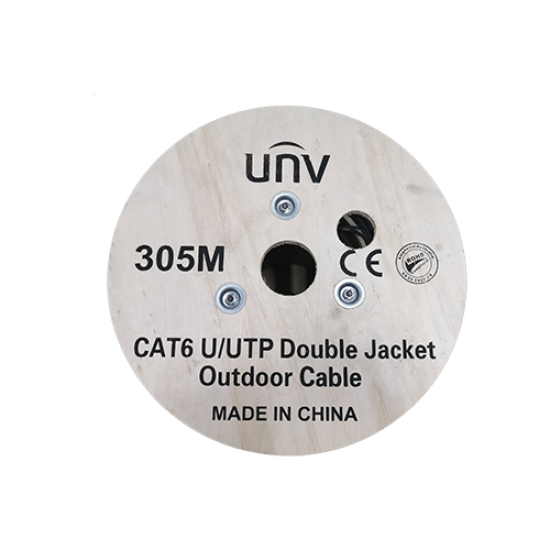 CAB-LC3110B-E-IN | UNV Cables | Cablu UTP DE EXTERIOR, cat 6E, CUPRU 100%, tambur 305 metri - UNV CAB-LC3110B-E-IN Cablu UTP DE EXTERIOR, cat 6E, CUPRU 100%, tambur 305 metri - UNV CAB-LC3110B-E-IN