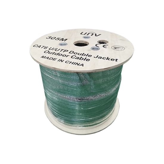 CAB-LC3110B-E-IN | UNV Cables | Cablu UTP DE EXTERIOR, cat 6E, CUPRU 100%, tambur 305 metri - UNV CAB-LC3110B-E-IN Cablu UTP DE EXTERIOR, cat 6E, CUPRU 100%, tambur 305 metri - UNV CAB-LC3110B-E-IN