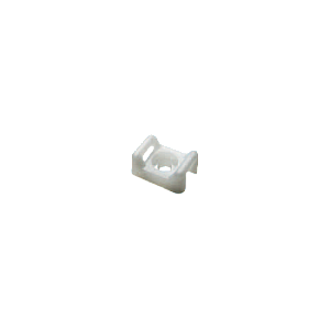 Suport plastic prindere coliere, ALB, 15x10x7 mm, 100 buc TAC-1-W