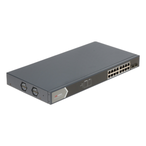 Switch 16 porturi gigabit PoE,  2 porturi SFP, Smart Management - HIKVISION DS-3E1518P-SI