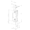 Yala electromagnetica de toc, consum redus, fail safe, alimentare 12 Vcc - ASSA ABLOY E7R-E9139 – ASSA ABLOY E7R-E9139