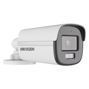 ColorVu, Dual Light - Camera analog 2MP, lentila 2.8mm, IR 40m, WL 40m, TVI/AHD/CVI/CVBS, Mic., IP67 - HIKVISION DS-2CE12DF0T-LFS-2.8mm