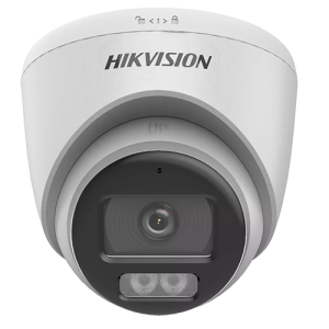 ColorVu, Dual Light - Camera analog 2MP, lentila 2.8mm, IR 40m, WL 40m, TVI/AHD/CVI/CVBS, Mic., IP67 - HIKVISION DS-2CE72DF0T-LFS-2.8mm