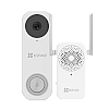 Kit sonerie video EZVIZ, conexiune Wi-Fi, rezolutie 3k,  acumulator 5200mAh, PIR detectie miscare, unghi vizualizare ultra-larg, slot SDcard CS-DB2-Pro-3K – EZVIZ CS-DB2-Pro-3K