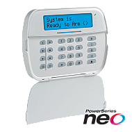 Tastatura LCD alfanumerica, cablata, 128 zone, cititor proximitate, SERIA NEO - DSC HS2LCDPEE3