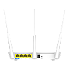 Router Wi-Fi 4, 2.4Ghz - 300Mbps, 3x5dBi, 4x 10/100 Mbps - TENDA TND-F3-V30 – TENDA TND-F3-V30