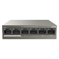 Switch 4 porturi PoE, 2 porturi uplink RJ45 10/100Mbps - TENDA TND-TEF1106P-4-63W