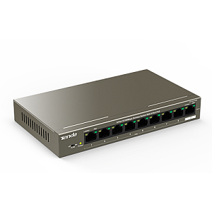 Switch 8 porturi PoE, 1 port uplink RJ45, 10/100Mbps - TENDA TND-TEF1109P-8-63W