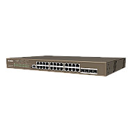 Switch 24 porturi PoE Gigabit, 1 port consola, 4 port SFP Gigabit, management - TENDA TND-TEG5328P-24-410W