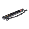 PDU 8 prize Shuko, 19, 1U, aluminiu cu protectie - ASYTECH Networking ASY-PDU-8 – ASYTECH Networking ASY-PDU-8