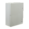 Cutie distributie IP65 din ABS gri, usa mata, placa metalica, 400x500x175 mm PP3003 – Plastim PP3003