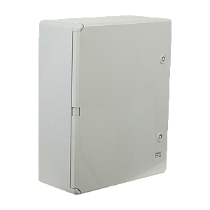 Cutie distributie IP65 din ABS gri, usa mata, placa metalica, 400x500x175 mm PP3003