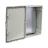 Cutie distributie IP65 din ABS gri, usa mata, placa metalica, 400x500x175 mm PP3003 – Plastim PP3003