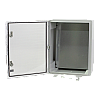 Cutie distributie IP65 din ABS gri, usa transparenta, placa metalica, 400x500x240 mm PP3017 – Plastim PP3017
