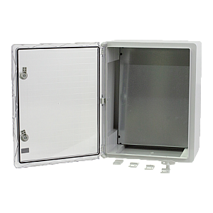Cutie distributie IP65 din ABS gri, usa transparenta, placa metalica, 400x500x240 mm PP3017 Cutie distributie IP65 din ABS gri, usa transparenta, placa metalica, 400x500x240 mm PP3017