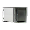 Cutie distributie IP65 din ABS gri, usa transparenta, placa metalica, 400x500x240 mm PP3017 – Plastim PP3017