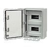 Plastim PP3112 – Cutie modulara IP65 din ABS gri, usa transparenta, 2 x 9 module, 250x350x150 mm PP3112 Cutie modulara IP65 din ABS gri, usa transparenta, 2 x 9 module, 250x350x150 mm PP3112 – Plastim PP3112