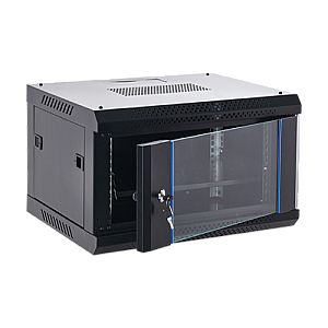 Rack perete 6U 19' 600x450, negru, seria economica - ASYTECH Networking ASY-6U-6045WL