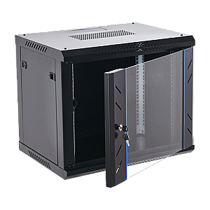 Rack perete 9U 19' 600x450, negru, seria economica - ASYTECH Networking ASY-9U-6045WL