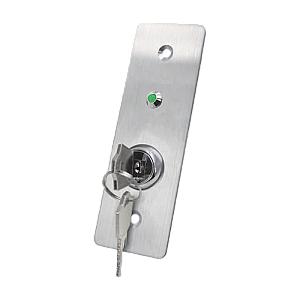 Buton de iesire cu cheie, montaj ingropat, inox, LED, NO-NC-COM, 115 x 40 mm CSK-408SLED Buton de iesire cu cheie, montaj ingropat, inox, LED, NO-NC-COM, 115 x 40 mm CSK-408SLED