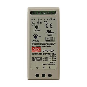 Sursa de alimentare in comutatie, 13.8V / 2.9A, sina DIN, backup - MEAN WELL DRC-40A