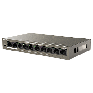 Switch 8 porturi 10/100Mbps PoE, 2 porturi Uplink 10/100Mbps - Tenda TND-TEF1110P-8-63W