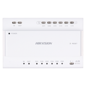 Distribuitor Video/Audio, 2 fire pentru 6 posturi interior/exterior  - HIKVISION DS-KAD7060EY