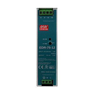 Sursa de alimentare in comutatie, 12V / 6.3A, sina DIN - MEAN WELL EDR-75-12
