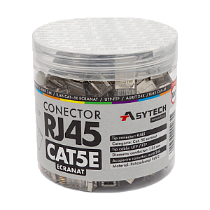 Mufa RJ-45 FTP Cat.5e, ecranata (100 buc) RJ45M-CAT5E-JAR