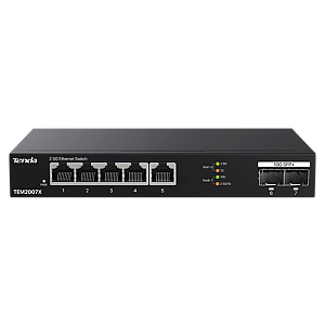 Switch 5 x RJ45 2.5G, 2 x SFP+ 10G - TENDA TND-TEM2007X