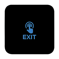 Buton de iesire Touch, plastic negru, montaj aparent, 12-24 Vcc, NO-NC-COM, LED, 86 x 86 mm CSB-86T-P2 Buton de iesire Touch, plastic negru, montaj aparent, 12-24 Vcc, NO-NC-COM, LED, 86 x 86 mm CSB-86T-P2
