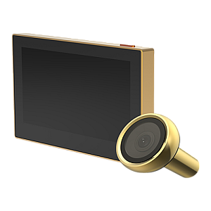 Vizor electronic smart, Wi-Fi, FullHD 1080P, monitor 4.3 inch, acumulator 2200mAh, Auriu - EZVIZ CS-HP2-Golden