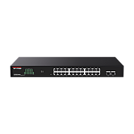 Switch 24 porturi RJ45 Gigabit, 2 porturi SFP Gigabit, Cloud Management - IP-COM G2226F