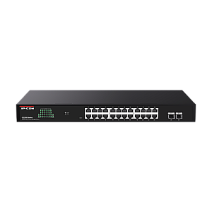 Switch 24 porturi RJ45 Gigabit, 2 porturi SFP Gigabit, Cloud Management - IP-COM G2226F