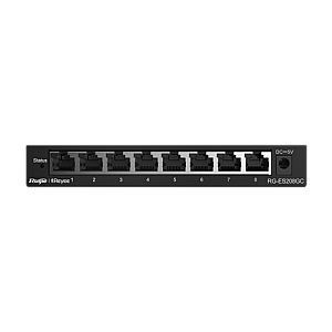 Switch 8 porturi RJ45 Gigabit, L2 Cloud Management - Ruijie RG-ES208GC