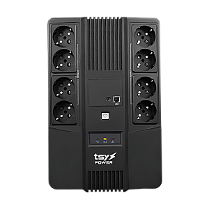 UPS TSY Power, 1000VA/600W, LED,  line interactive, 8 x Schuko TSY-D-1K0-LED