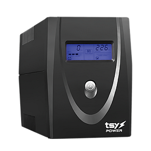 UPS TSY Power, 600VA/360W, LCD,  line interactive, 2 x Schuko TSY-MP-0K6-LCD