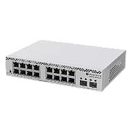 Cloud Smart Switch, 16 x Gigabit, 2 x SFP+ 10Gbps, 1U - Mikrotik CSS318-16G-2S+IN Cloud Smart Switch, 16 x Gigabit, 2 x SFP+ 10Gbps, 1U - Mikrotik CSS318-16G-2S+IN
