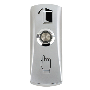 Buton iesire aplicabil din metal, cu LED CSB-805L