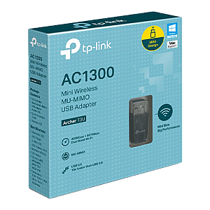 Adaptor Wireless TP-Link Archer T3U, AC1300, MU-MIMO ArcherT3U Adaptor Wireless TP-Link Archer T3U, AC1300, MU-MIMO ArcherT3U