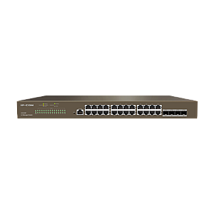 Switch 24 x RJ45 Gigabit, 4 x SFP Gigabit, L2 Cloud Management - IP-COM G3328F