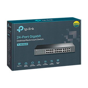 Switch 24 porturi RJ45 Gigabit, Unmanaged, 1U - TP-Link TL-SG1024D Switch 24 porturi RJ45 Gigabit, Unmanaged, 1U - TP-Link TL-SG1024D