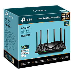 Router wireless TP-Link Archer AX72 Pro, AX5400, Wi-Fi 6, Dual-Band Gigabit, 1x2.5 Gigabit, USB 3.0, MU-MIMO ArcherAX72Pro