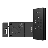Yala inteligenta ,Wi-Fi, sonerie incorporata, verificare status inchidere, alarma anti-furt - EZVIZ CS-DL03(WP)-Black